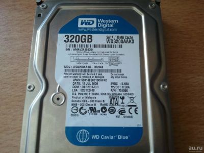 Лот: 9509090. Фото: 1. Жёсткий диск 320Gb Western Digital... Жёсткие диски (HDD)