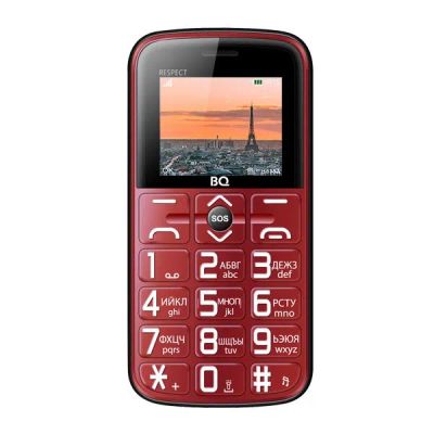 Лот: 24947640. Фото: 1. Сотовый BQ BQ-1851 Respect Red... Кнопочные мобильные телефоны