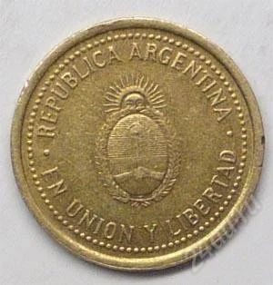 Лот: 1098775. Фото: 1. Аргентина. 10 сентаво 2005г. Америка