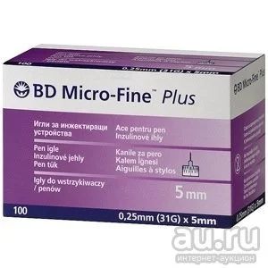 Лот: 9322665. Фото: 1. Иглы BD Micro-fine Plus 5mm. Антисептики, защитные средства, медицинские маски