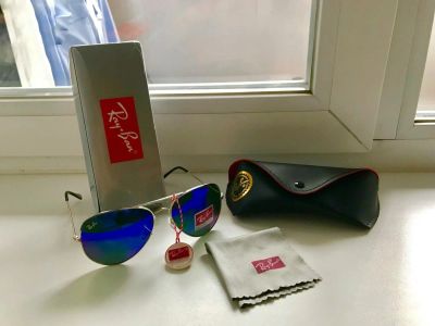 Лот: 11462436. Фото: 1. Солнцезащитные очки Ray Ban Aviator... Очки солнцезащитные