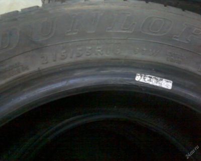 Лот: 7122542. Фото: 1. Dunlop 215/55R16. Шины