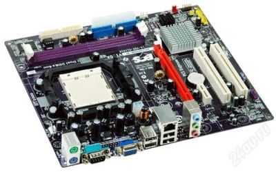 Лот: 2450627. Фото: 1. Плата Socket AM2 + Процессор... Материнские платы