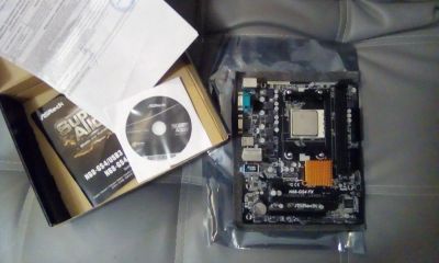 Лот: 11193723. Фото: 1. ASRock N68-GS4 FX R2.0 с процессором... Материнские платы
