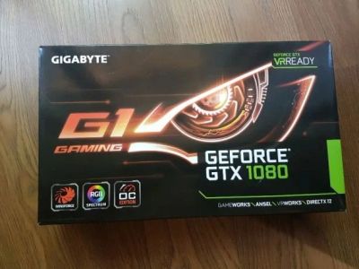 Лот: 11839886. Фото: 1. Видеокарта Gigabyte GeForce GTX1080... Видеокарты