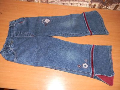 Лот: 5383977. Фото: 1. утепленные джинсики на девочку... Брюки, шорты, джинсы