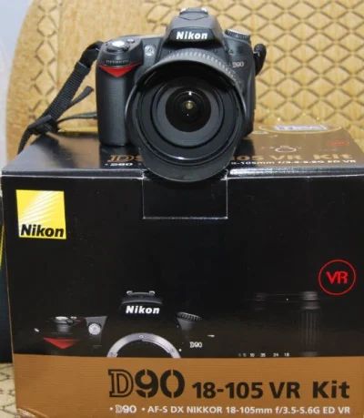 Лот: 4601427. Фото: 1. Продам Nikon D90 +Объектив 18-105... Цифровые зеркальные