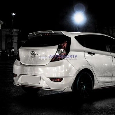 Лот: 16726309. Фото: 1. Задний спойлер ZEUS на Hyundai... Детали тюнинга