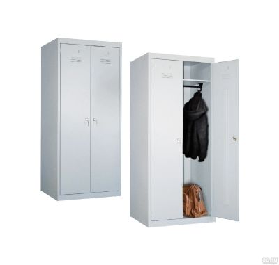 Лот: 13642065. Фото: 1. Шкаф для одежды металлический... Сейфы, металлические шкафы