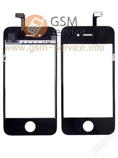 Лот: 1342743. Фото: 1. Тачскрин iPhone 4 черный оригинал. Дисплеи, дисплейные модули, тачскрины