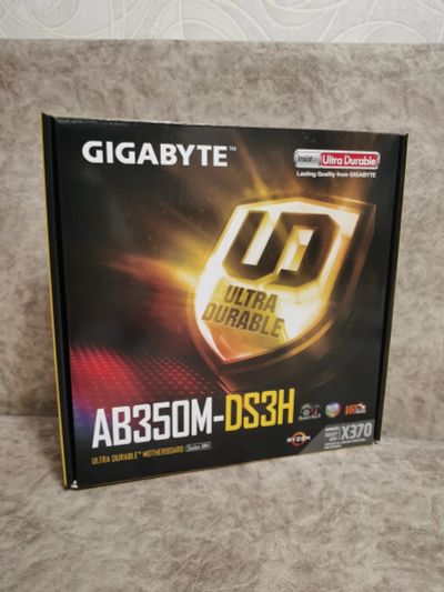 Лот: 19175922. Фото: 1. Материнская плата Gigabyte GA-AB350M-DS3H. Материнские платы
