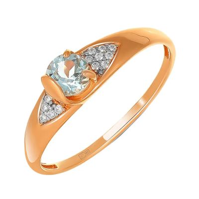 Лот: 23785864. Фото: 1. Кольцо TALANT из золота с топазом... Кольца, перстни