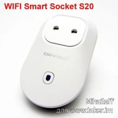 Лот: 12615379. Фото: 1. Розетка WIFI Smart Socket S20... Электроустановочные изделия