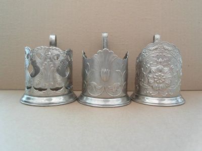 Лот: 11152998. Фото: 1. Подстаканники из СССР (2) (одним... Другое (коллекционирование, моделизм)