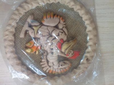 Лот: 1035089. Фото: 1. панно культурист петух. Фигурки, статуэтки