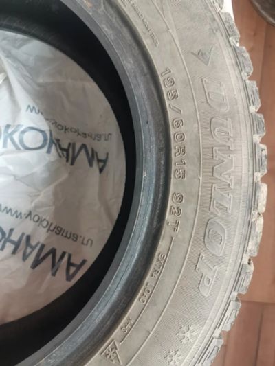 Лот: 24325764. Фото: 1. Зимняя резина для КИА РИО, R15... Шины
