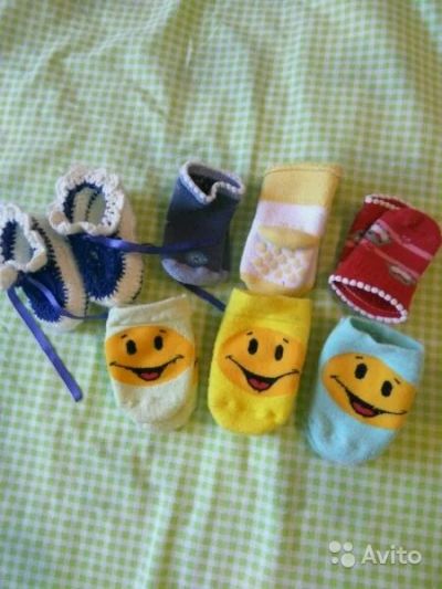 Лот: 9170879. Фото: 1. Носочки и пинетки для малыша. Чулочно-носочные изделия