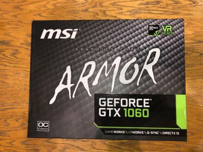 Лот: 16452902. Фото: 1. Видеокарта MSI Armor 1060 6Gb. Видеокарты