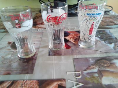 Лот: 18878358. Фото: 1. Набор стаканов coca cola. Кружки, стаканы, бокалы