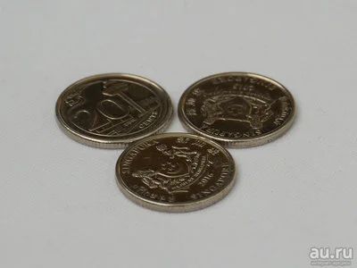 Лот: 13788629. Фото: 1. Сингапурские доллары, одна монета... Азия