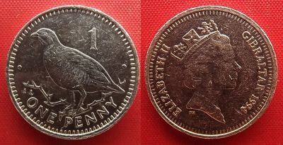 Лот: 25225607. Фото: 1. (№4924-Э253/60/LM) 1 пенс 1994... Великобритания и острова