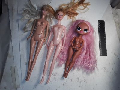 Лот: 23310415. Фото: 1. три куклы barbie б\у. Куклы