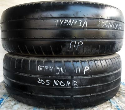 Лот: 14667962. Фото: 1. Шина 205/60 R16 205/60/16 Bridgestone... Шины