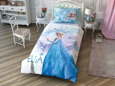 Лот: 19033949. Фото: 1. КПБ (TAC DISNEY) "FROZEN" (1.6х2... Постельное бельё