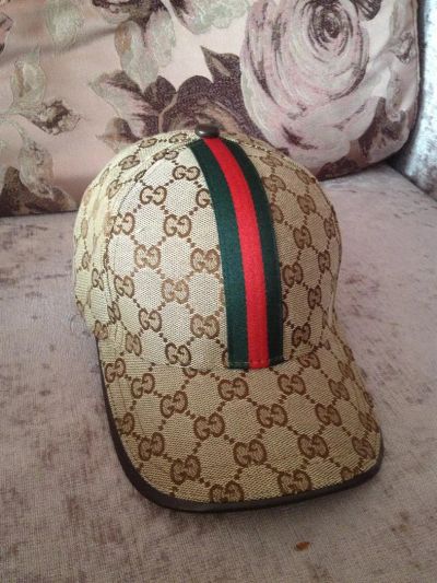 Лот: 3896580. Фото: 1. Кепка Gucci коричневая. Головные уборы