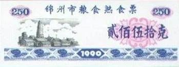 Лот: 42037. Фото: 1. Китай. 250 единиц продовольствия... Азия