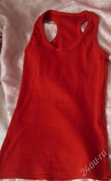 Лот: 2451668. Фото: 1. Майка борцовка красная, новая. Футболки, топы и майки
