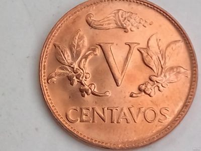 Лот: 17287448. Фото: 1. Монета Колумбии 5 сентаво, 1978... Америка