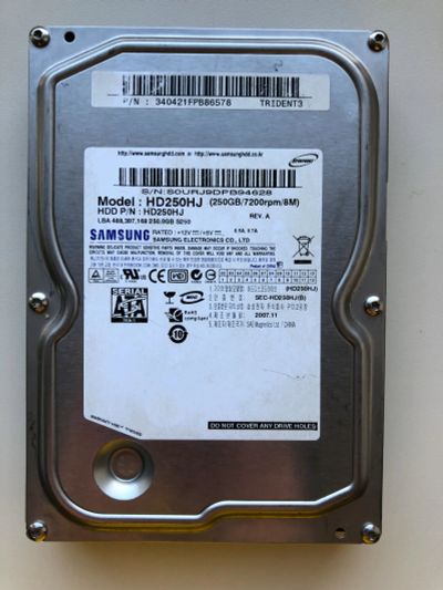 Лот: 20256313. Фото: 1. SATA-II 250Gb разных производителей. Жёсткие диски (HDD)