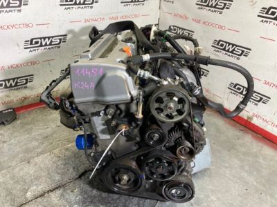 Лот: 17126430. Фото: 1. Двигатель Honda Cr-V RD6 K24A... Двигатель и элементы двигателя