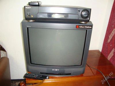 Лот: 1021248. Фото: 1. тв.SONY+видеомагнитофон SONY+двухкассетная... Телевизоры