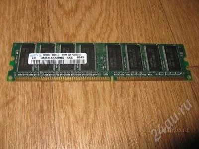 Лот: 1583120. Фото: 1. samsung PC3200U DDR 512 mb. Оперативная память