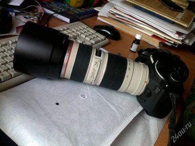Лот: 1703809. Фото: 1. Canon 70-200 f/4 L USM почти новый... Объективы