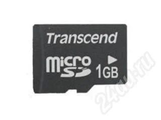 Лот: 585038. Фото: 1. MicroSD(TransFlash) 1Gb Transcend. USB-флеш карты