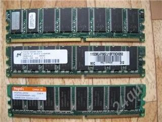 Лот: 109496. Фото: 1. 3 планки по 256 Mb PC2700. Оперативная память