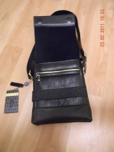 Лот: 795460. Фото: 1. GIORGIO ARMANI Мужская сумка из... Сумки