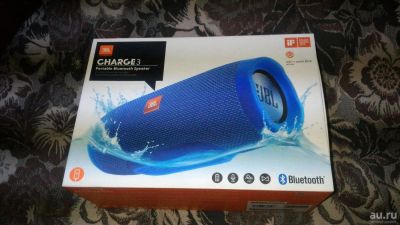 Лот: 8843187. Фото: 1. JBL Charge 3 синяя. Портативные, беспроводные колонки