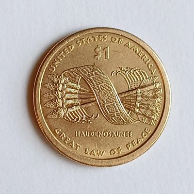 Лот: 20327984. Фото: 1. США. 1 доллар 2010 Р. Сакагавея... Америка