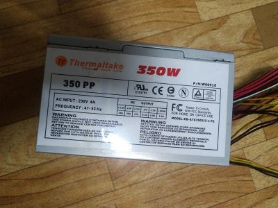 Лот: 16098856. Фото: 1. Блок питания ATX Thermaltake 350W. Корпуса, блоки питания