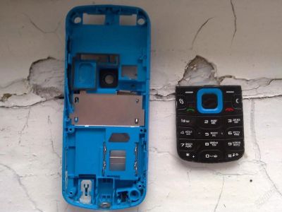 Лот: 124075. Фото: 1. Корпус Nokia 5320 Blue + клавиатура. Защитные стёкла, защитные плёнки