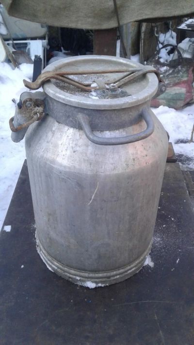 Лот: 10836085. Фото: 1. Фляга алюминий алюминиевая 40... Баки, ёмкости