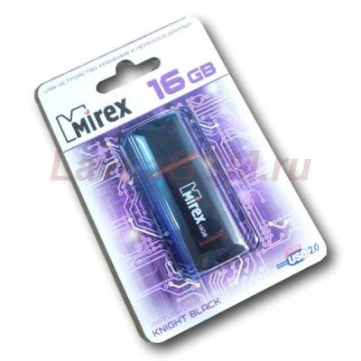 Лот: 10945106. Фото: 1. USB 16Gb Mirex Knight Black\Стандарт... Карты памяти