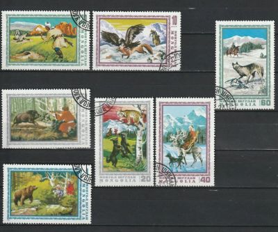 Лот: 10354821. Фото: 1. 1975. Монголия. Охота. Полная... Марки