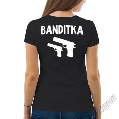 Лот: 5725721. Фото: 1. Женская футболка хлопок "Banditka... Футболки, топы и майки