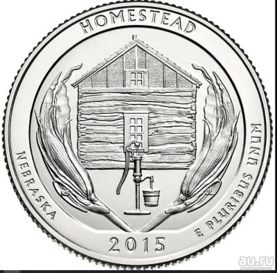 Лот: 13699213. Фото: 1. США 25 центов 2015 D 26-й парк... Америка
