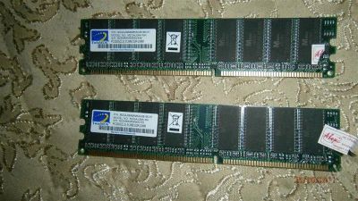 Лот: 1289469. Фото: 1. DDR-DIMM 512 MB PC3200 2шт.(цена... Оперативная память